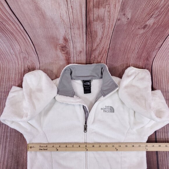 NWT The North Face Osito Jacket Womens Size Small TNF White Fleece Full ZIp Soft - Picture 14 of 15